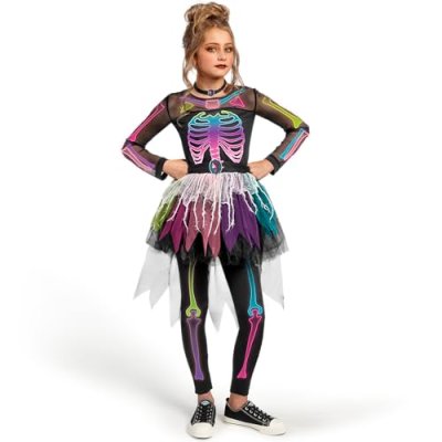 Girls' Skeleton Tutu Dress