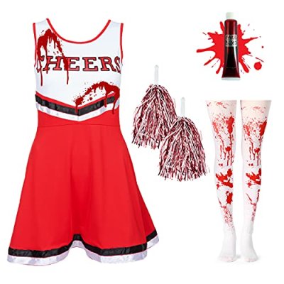 Girls Zombie Cheerleader Costume