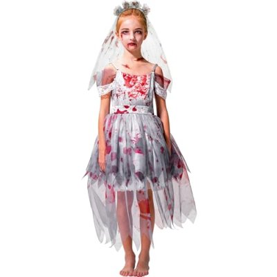 IKALI Girls Zombie Bride Costume