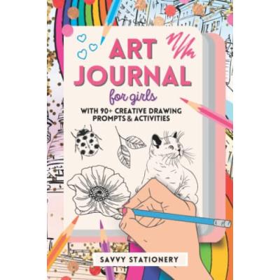 Girls' Art Journal with Prompts