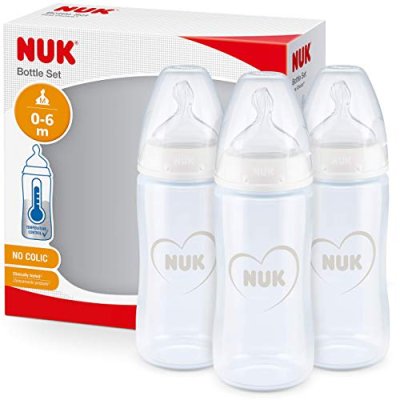 NUK First Choice+ Baby Bottles | 0-6 Months | 300…