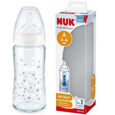 NUK First Choice+ Glass Bottle | 0-6 Months |…
