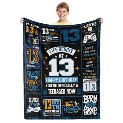 BTZO Birthday Gifts Throw Blanket