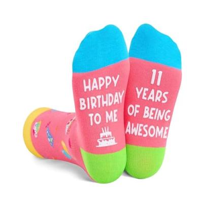 Birthday Novelty Socks for 11 Year Olds