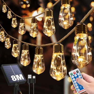 RiseMart Solar String Lights