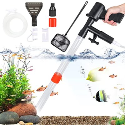 Fish Tank Aquarium Gravel Cleaner, Quick Water…