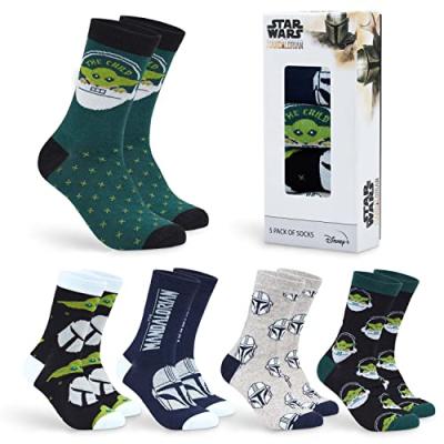 Disney Men's Star Wars Crew Socks 5 Pack