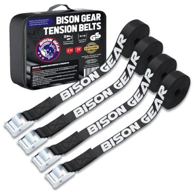 Bison Gear Premium Tie Downs for Car Roof Rack