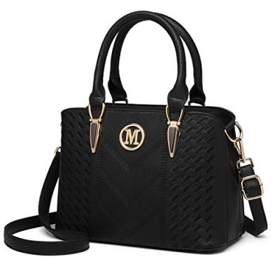 Miss Lulu Handbag for Women, Woven and Chevron…