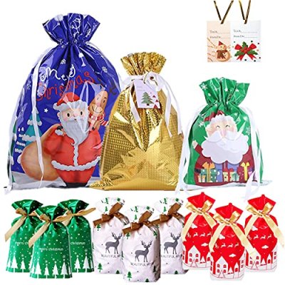 Aisszhao 36Pcs Christmas Drawstring Gift Bags…