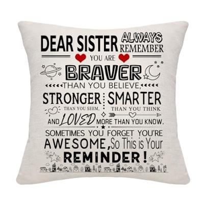 Sister Inspirational Cushion Cover