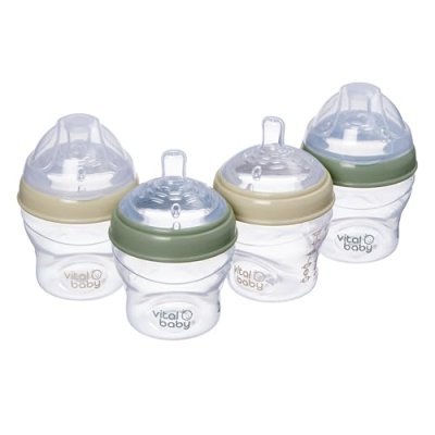 Vital Baby Breast-Like Baby Feeding Bottles 0m+,…