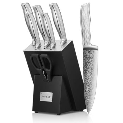 Kitchen Knife Set, FOHERE Knives Set with…