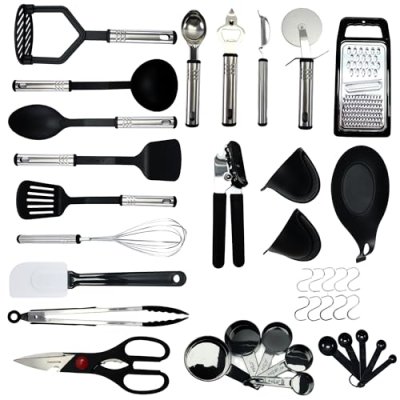 M MSDEE Kitchen Utensils Set - 27 Pcs Cooking…