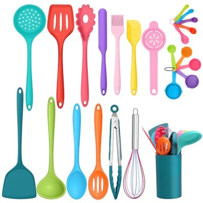 Kitchen Utensils Set, Homikit 24 Piece Silicone…