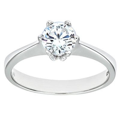 Citerna 9 ct White Gold Stone Set Solitaire Ring …