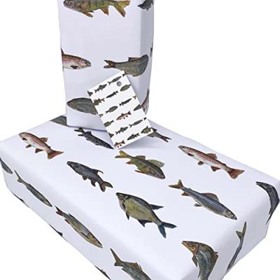 River Fish Wrapping Paper for Anglers