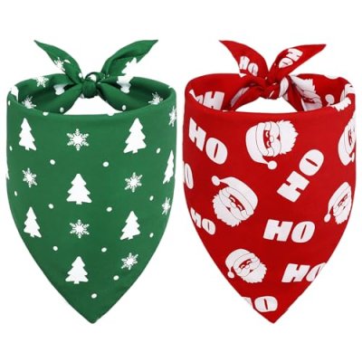 Vivifying 2PCS Dog Bandana,Dog Christmas Bandanas…