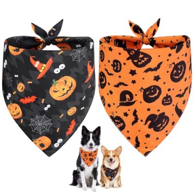 Vivifying Dog Halloween Bandanas