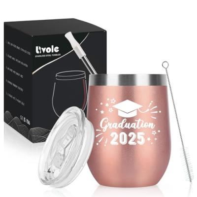 Livole Graduation Gifts - Wine Tumbler, Coffee Mug