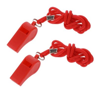 Aiyorse Red Whistle, 2 Packs Whistle for Coaches,…