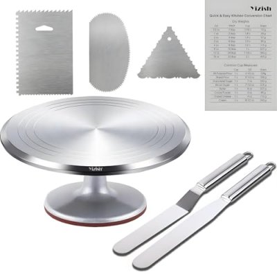 Yizish Cake Turntable & Tools