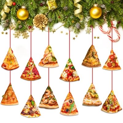 Pizza Slice Christmas Decorations