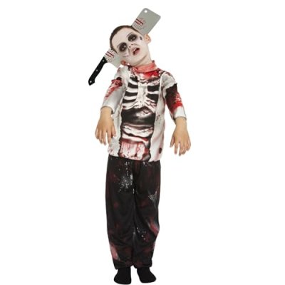 Lizzy Zombie Boy Costumes with Boolded gory Meat…
