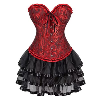 jutrisujo Women's Bustiers & Corsets Top Dress…