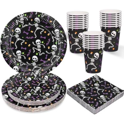 Skeleton Party Tableware