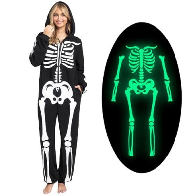 Skeleton Jumpsuit Costume