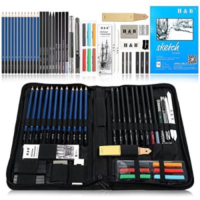 H & B Sketch Pad and Pencil Set