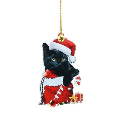 Black Cat Christmas Ornaments Cute Cat Christmas…