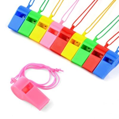 OFFCUP Placstic Whistle, 10pcs Referee Whistles,…