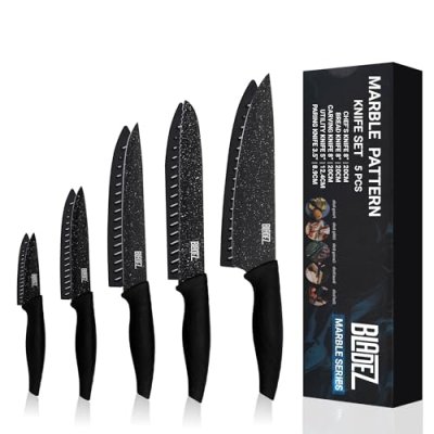 Bladez Professional Kitchen Knife Set, 5 Pcs…
