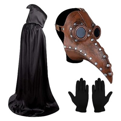 Plague Doctor Mask, Halloween Long Nose Bird Beak…