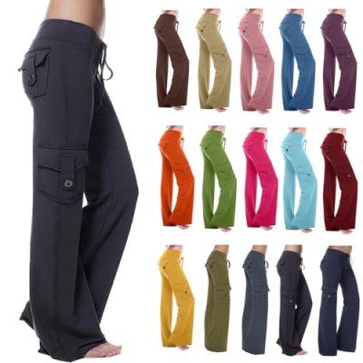 Flared Trousers Women Deals of The Day Sale…