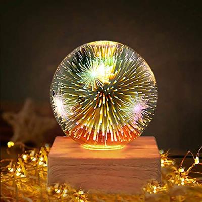 DEECOZY LED Glass Ball Table Lamp
