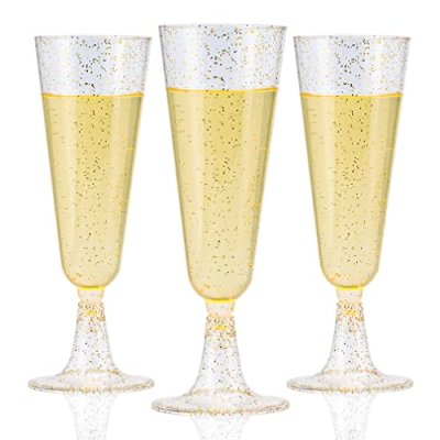 HASERY Plastic Champagne Flutes, 36 Pcs…