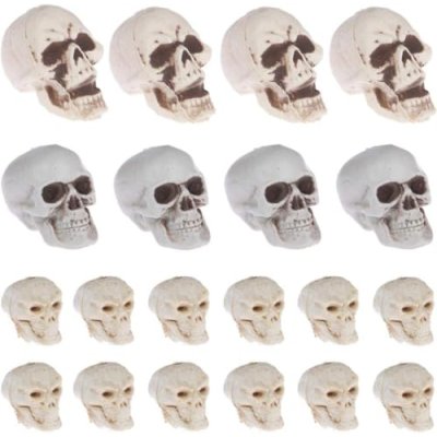 Plastic Skull Props 20-Pack