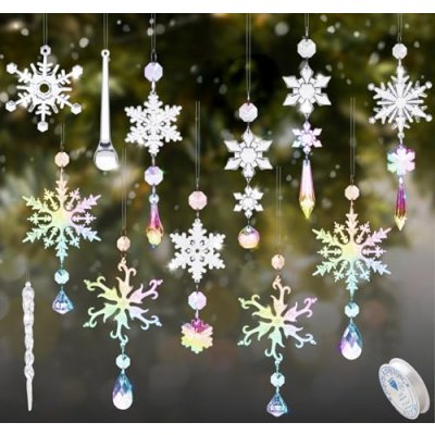 Ilauke Crystal Christmas Decorations