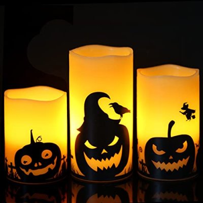 Eldnacele Halloween Flameless Candles, LED…