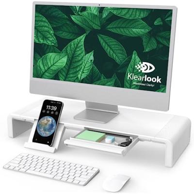 Klearlook Monitor Stand with Storage Drawer