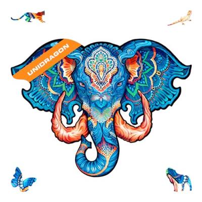 UNIDRAGON Elephant Wooden Jigsaw Puzzle