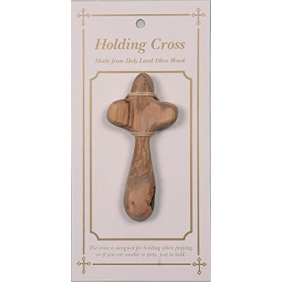 Olive Wood Holding Cross