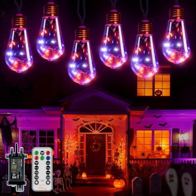 Ollny Halloween Lights 6m Hemp Rope Festoon Light…