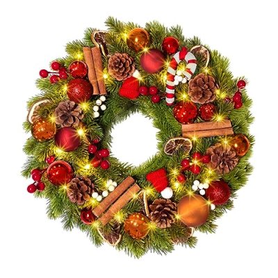 GlobaLink Christmas Wreath