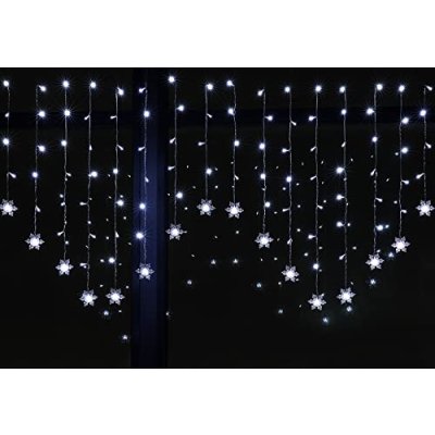 Bloomwin Christmas Snowflake Curtain Lights