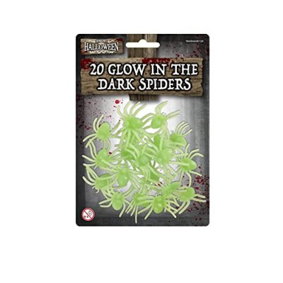 HENBRANDT Glow in the Dark Spiders 20pcs Spider…