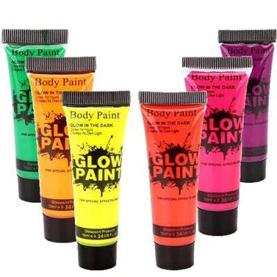 Glow In The Dark Face Paint,6PCS UV Face Paint…